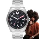 Relógio Orient Masculino Analógico Prova Dágua Quartz Redondo Casual Prata MBSS1396 P2SX