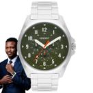 Relógio Orient Masculino Analógico Quartz Prova Dágua 50 Metros Redondo Calendário Aço Inóx Casual Prata MBSSM086 E2SX