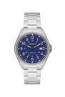 Relógio Orient Masculino Analógico Solar Aço Prata Mostrador Azul MBSS1492D2SX