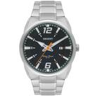 Relógio ORIENT masculino analógico verde laranja MBSS1461 E2SX