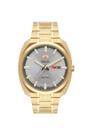 Relógio Orient Masculino Automático 3 Estrelas Aço Dourado Fundo Claro F49GG021 S1KX