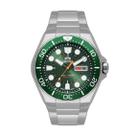 Relógio Orient Masculino Automático Diver F49ss036 E1sx Prateado Verde