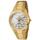 Relógio orient masculino automatico dourado 469wc2 b1kx