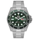 Relógio Orient Masculino Automático F49SS027NH E1SX Submariner Verde 42mm Aço Inox 10 ATM