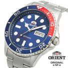 Relógio Orient Masculino Automático Original Azul e vermelho Aço Nfe