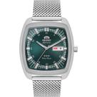 Relógio ORIENT masculino automático verde prata F49SS030 E1SX