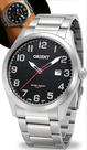 Relógio Orient Masculino De Pulso Aço Inox Prata Com Calendário Analógico Esportivo Casual Original