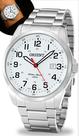 Relogio Orient Masculino De Pulso Analogico Quartz Prata Esportivo Casual A Prova Dágua Em 50 Metros Em Aço Inoxidável Original