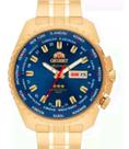 Relógio orient masculino dourado automatico 469gp057 d1kx