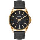 Relogio Orient Masculino dourado mostrador preto pulseira de couro social executivo minimalista MGSC1010 P1PX Relogio Orient Masculino dourado mostrador preto pulseira de couro social executivo minimalista MGSC1010 P1PX