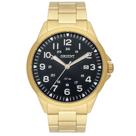 Relógio ORIENT masculino dourado preto MGSS1199 P2KX