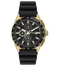 Relógio Orient Masculino Dourado Solartech Safira Cronógrafo Pulseira Borracha MGSPC006 P1PX Relógio Orient Masculino Dourado Solartech Safira Cronógrafo Pulseira Borracha MGSPC006 P1PX