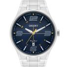 Relógio orient masculino fundo azul mbss1307 d2sx