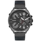 Relógio ORIENT masculino multi-time couro cinza MYSCT004 G2PX