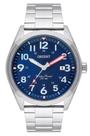 Relógio Orient Masculino Prata Azul Ref - MBSS1396 D2SX