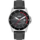 Relogio Orient Masculino prata preto antialérgico pulseira de borracha silicone com calendario MBSP1039 P1PX