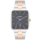 Relógio Orient Masculino Prata Rose Quadrado GTSS1017 G1SR