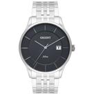 Relogio Orient Masculino prata slim fino minimalista social inox Mbss1293 G1SX