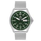 Relógio Orient Masculino Ref: Yn6ss009 E2sx Automático Mesh Prateado