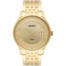 Relógio orient masculino slim dourado mgss1127 c1kx