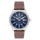 Relógio Orient Masculino SolarTech com Pulseira de Couro MBSC1043 D2NX Prata