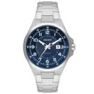 Relógio ORIENT masculino solartech prata preto MBSS1505 D2SX