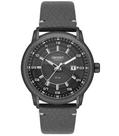 Relógio ORIENT masculino solartech preto couro MPSC1015 G2PX