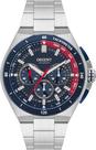 Relógio Orient Neo Sports Masculino Cronógrafo Solar Aço Fundo Azul MBSSC280 D1SX