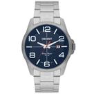 Relógio Orient Prata/ Azul Mbss1289 D2sx Caixa Grande 4,5cm