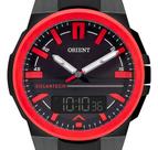 Relogio orient solar anadigi preto silicone preto mtspa004 p1px