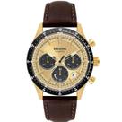 Relógio Orient Solartech Cronógrafo Couro Dourado MGSCC011 C1NX Relógio Orient Solartech Cronógrafo Couro Dourado MGSCC011 C1NX