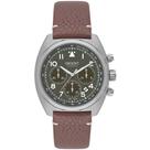Relógio Orient Solartech Cronógrafo Pulseira Couro Marron MBSCC069 E2NX