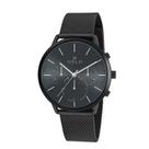 Relógio Oslo Masculino Ref: Ompsscvd0007 P1px Slim Cronógrafo Black