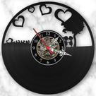 Relógio Parede Casal Apaixonado Personalizado Nome Disco de Vinil LP iLustrado Presente Namorados Sa Relógio Parede Casal Apaixonado Personalizado Nome Disco de Vinil LP iLustrado Presente Namorados Sa
