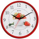 Relógio Parede Cozinha 26 Cm Frutas Morango Herweg