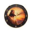 Relógio Parede Herweg Silencioso Dourado 6849 Jesus Religião