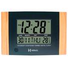 Relógio Parede Mesa Herweg 6438-296 Digital Quadrado Termometro