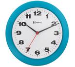 Relógio Parede Redondo Herweg 6103 267 Azul 21cm Quartz