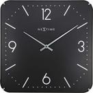 Relógio Parede Square Dome Black Nextime 35x35cm