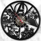 Relógio Parede Vingadores Avengers Marvel Dc Hq Vinil Lp Promoção Relógio Parede Vingadores Avengers Marvel Dc Hq Vinil Lp Promoção