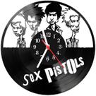 Relógio Parede Vinil LP ou MDF Sex Pistols Rock Banda