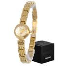 Relógio Pequeno Seculus Dourado Original de Pulso Feminino