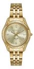 Relógio Pequeno Seculus Feminino Dourado Riviera Porta Joia 77326LPSKDA1