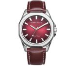 Relógio Perry Ellis em material vegano alimentado por energia solar 42 mm para homens