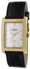 Relógio Peugeot Classic Dress Retangular de Couro Masculino 30x40mm