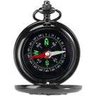Relógio Pocket Compass, estilo de navegação ao ar livre, preto