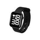 relogio ponteiro digital LED quadrado smartwatch