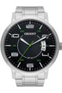 Relógio Prateado Orient Masculino Original Fundo Preto Nfe