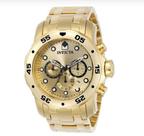 Relógio Pro Diver Aço Inox Banho Ouro 48mm Caixa Prova d água