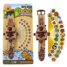 Relógio Projetor Infantil Capybara Capivara 24 Imagens Educativo Brinquedo Pulseira Meninos Meninas